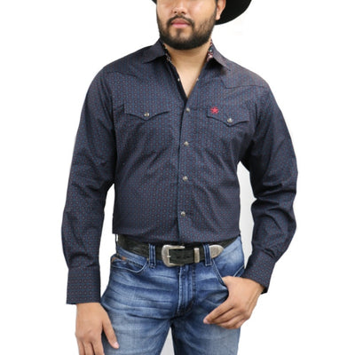 Starr Mens Snap Long Sleeve Shirt