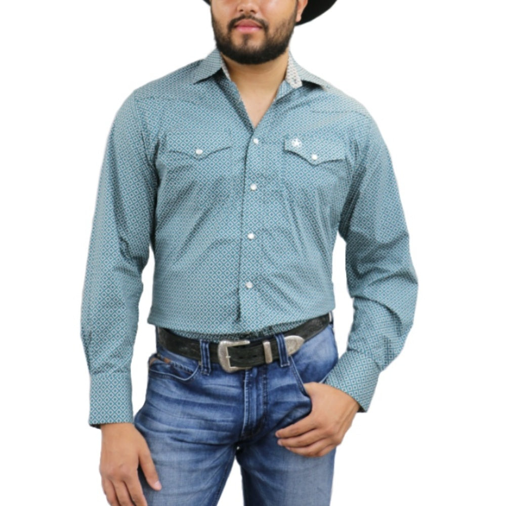 Starr Mens Snap Long Sleeve Shirt