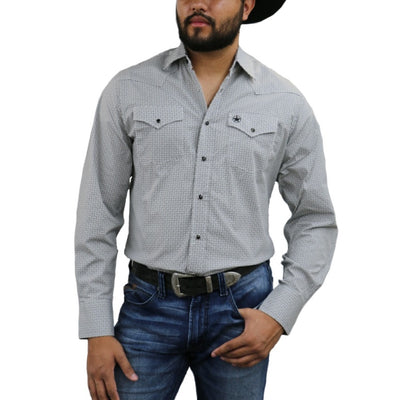 Starr Mens Snap Long Sleeve Shirt