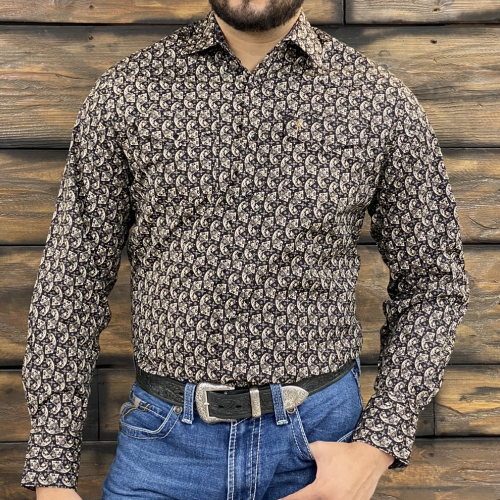 Starr Mens Snap Long Sleeve Shirt 