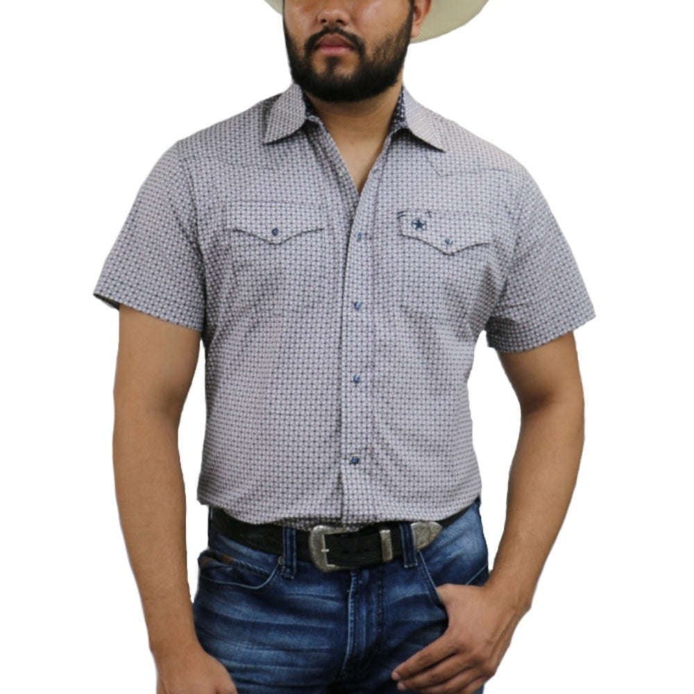 Starr Mens Snap Short Sleeve Shirt