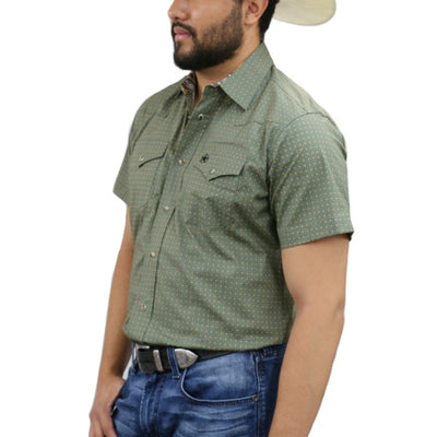 Starr Mens Snap Short Sleeve Shirt