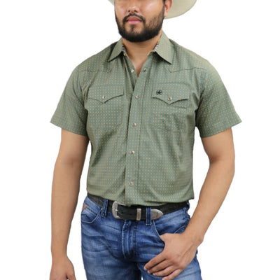 Starr Mens Snap Short Sleeve Shirt