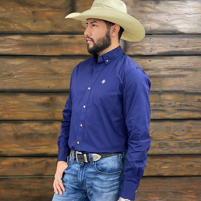 Starr Mens Solid Western Button Down Shirt (Many Styles) - SWSLBLS