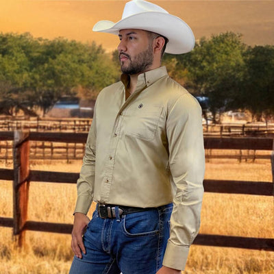 Starr Mens Solid Western Button Down Shirt (Many Styles) - SWSLBLS