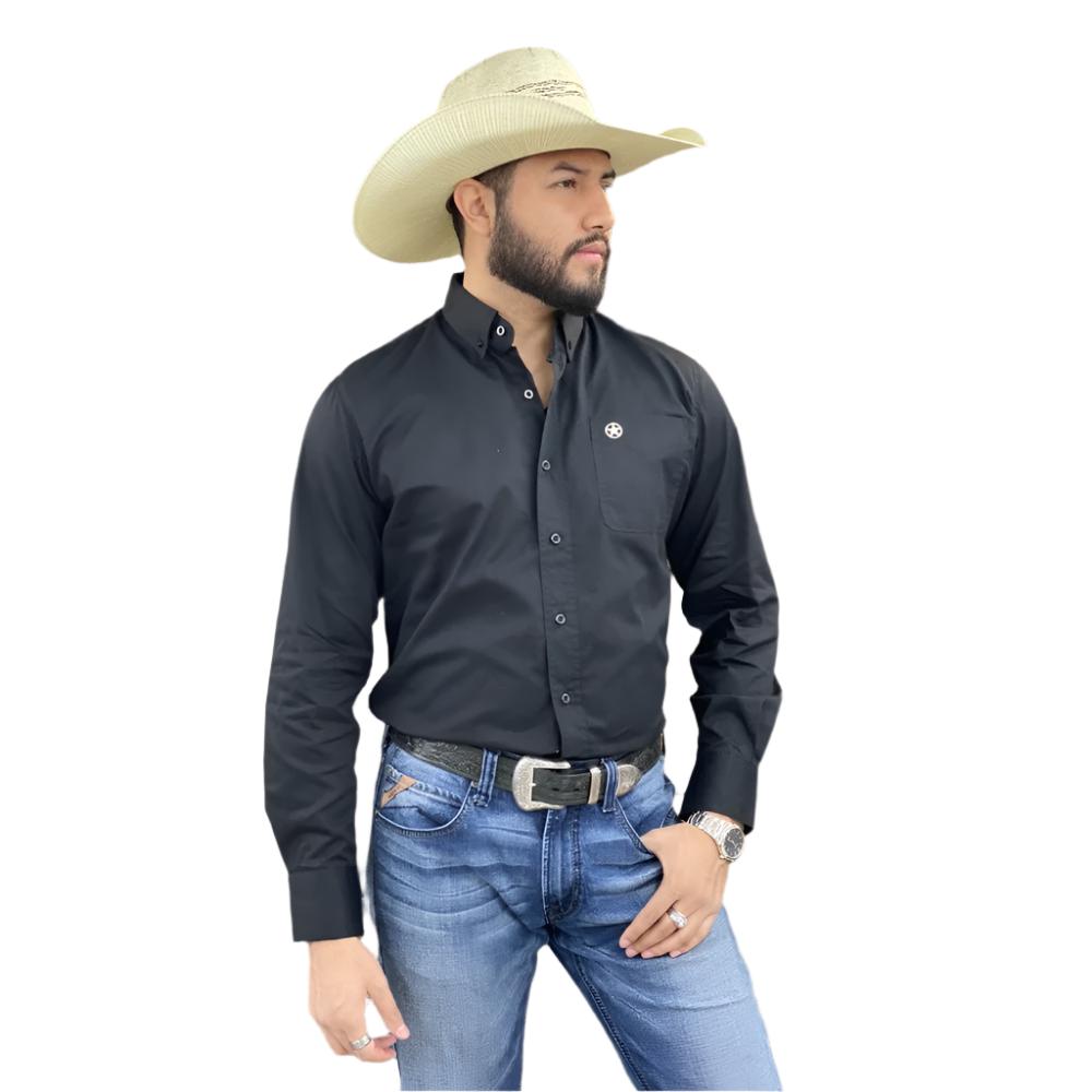 Starr Mens Solid Western Button Down Shirt (Many Styles)