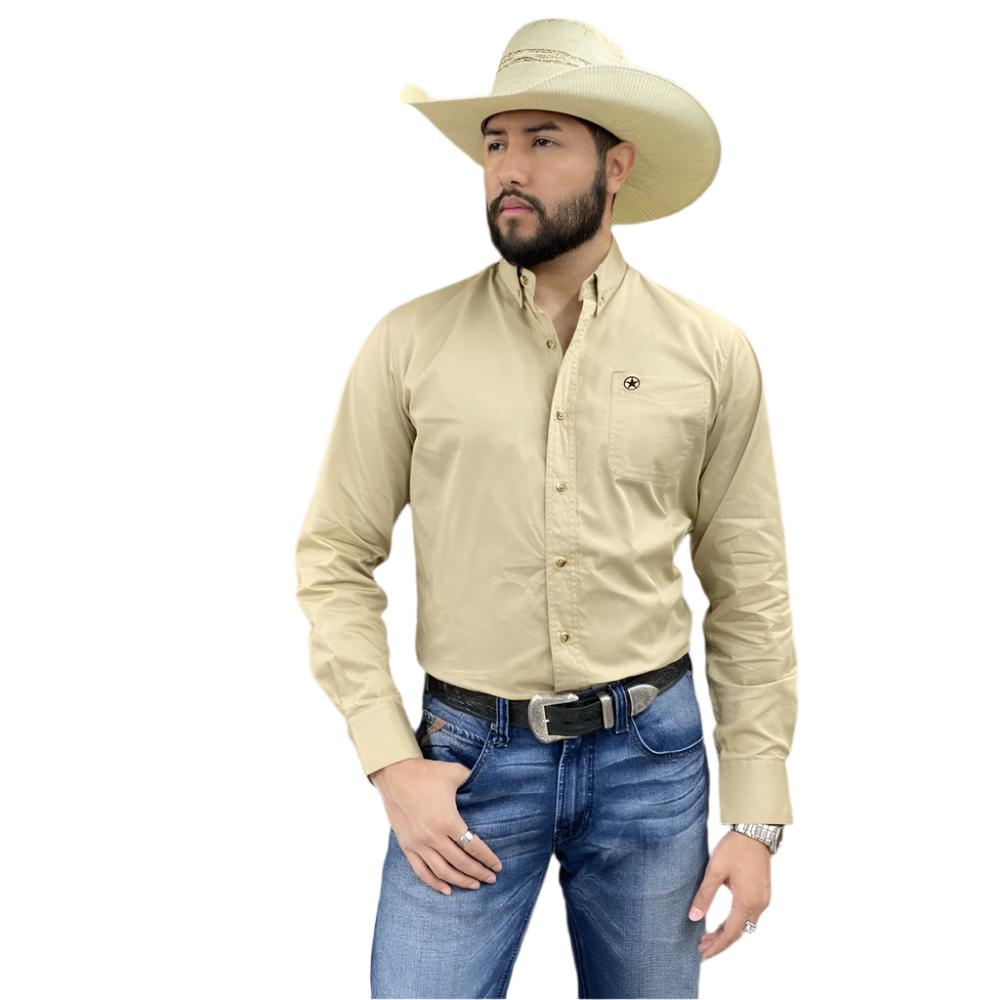 Starr Mens Solid Western Button Down Shirt (Many Styles)