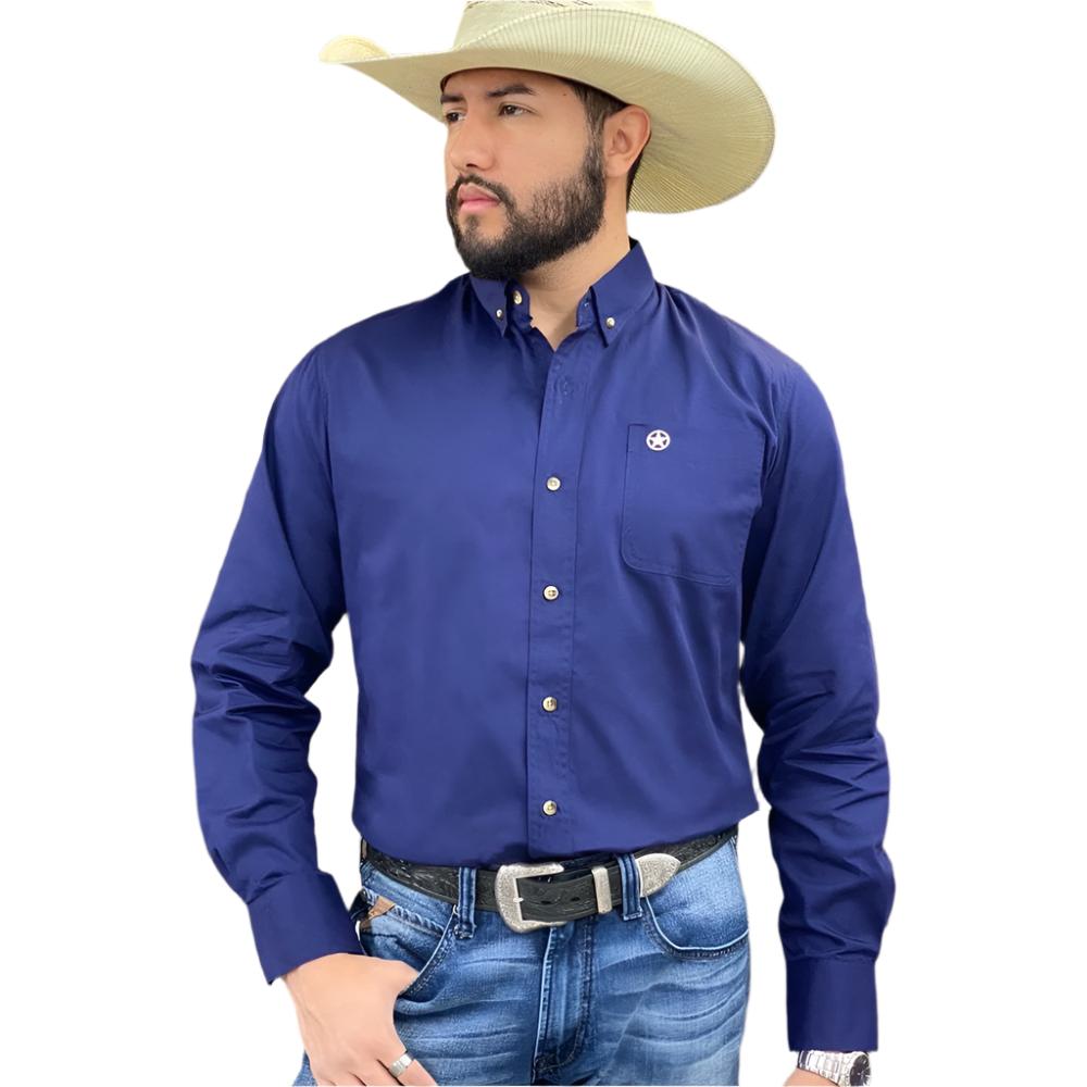 Starr Mens Solid Western Button Down Shirt (Many Styles)