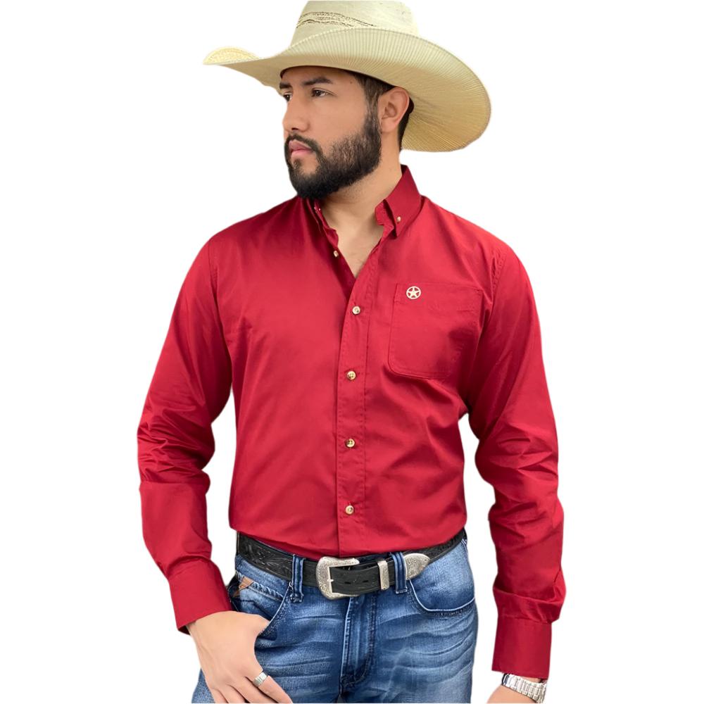 Starr Mens Solid Western Button Down Shirt (Many Styles)