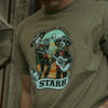 Starr Mens Viva Mexico Graphic Short Sleeve T-Shirt Olive