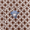 Starr Mens Western Button Down Short Sleeve Shirt Brown Geo Print