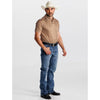 Starr Mens Western Printed Short Sleeve Polo Shirt Olive/Rust - SWPRTPSS3586