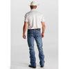 Starr Mens Western Printed Short Sleeve Polo Shirt White - SWPRTPSS2405