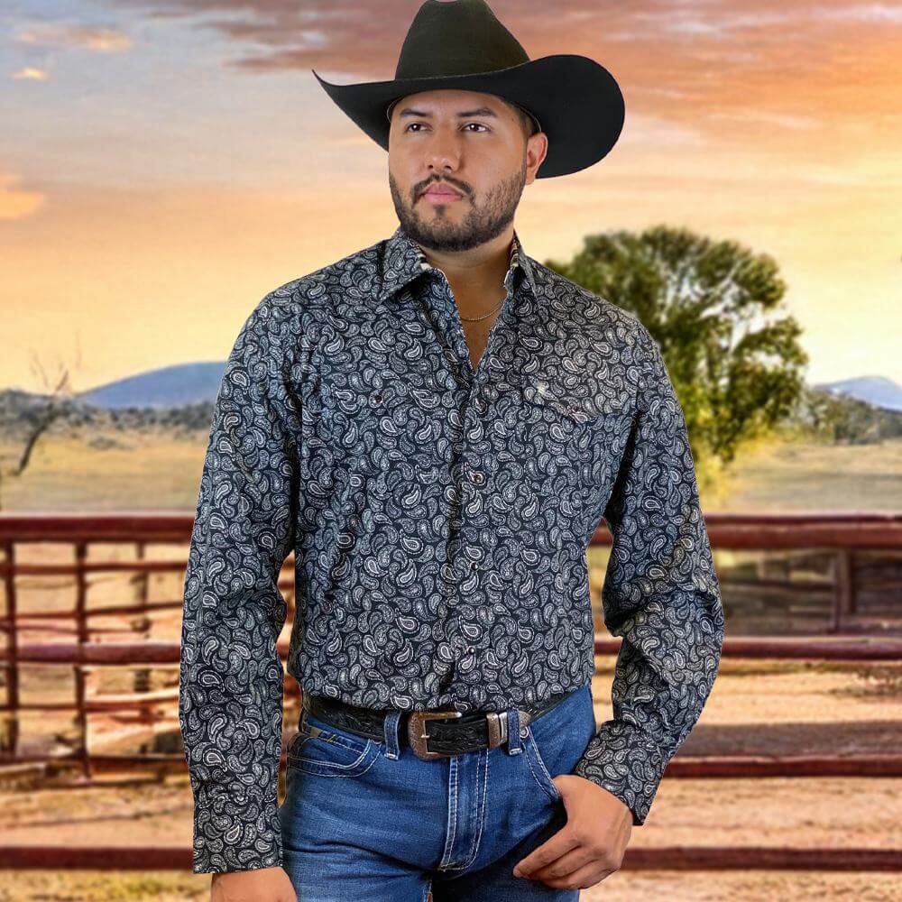 Starr Mens Western Snap Long Sleeve Shirt