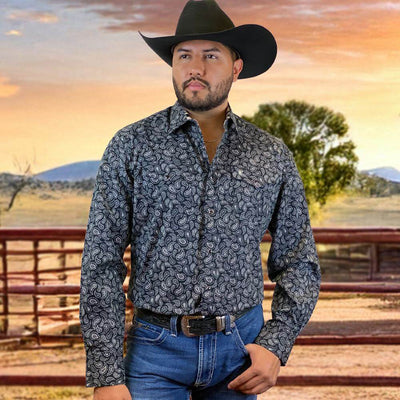 Starr Mens Western Snap Long Sleeve Shirt