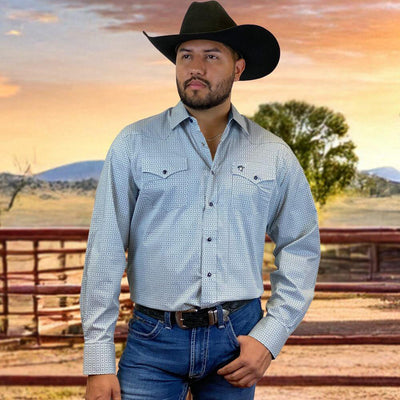 Starr Mens Western Snap Long Sleeve Shirt