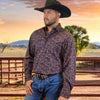 Starr Mens Western Snap Long Sleeve Shirt 