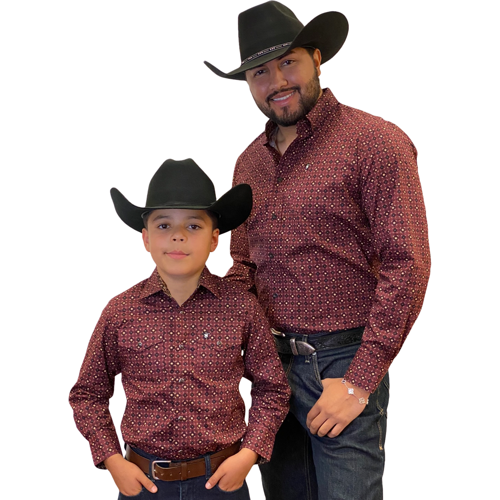 Starr Western Wear Boys Long Sleeve Shirt - SWBPTSLS-373