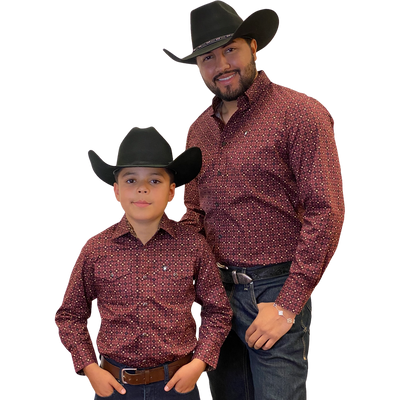 Starr Western Wear Boys Long Sleeve Shirt - SWBPTSLS-373