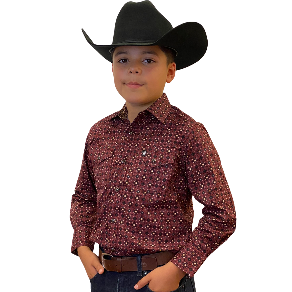 Starr Western Wear Boys Long Sleeve Shirt - SWBPTSLS-373
