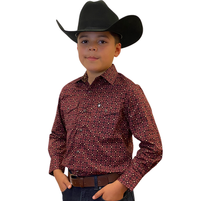 Starr Western Wear Boys Long Sleeve Shirt - SWBPTSLS-373