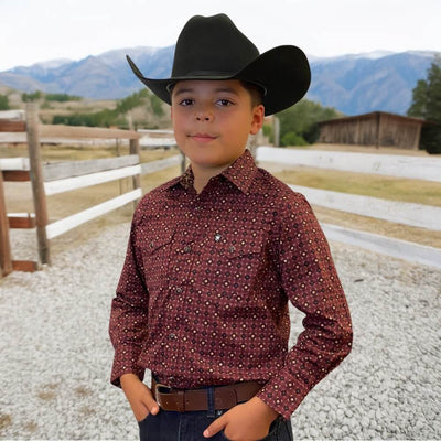 Starr Western Wear Boys Long Sleeve Shirt - SWBPTSLS-373