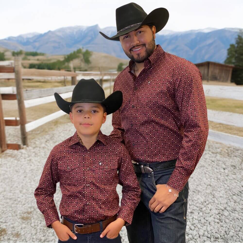 Starr Western Wear Boys Long Sleeve Shirt - SWBPTSLS-373