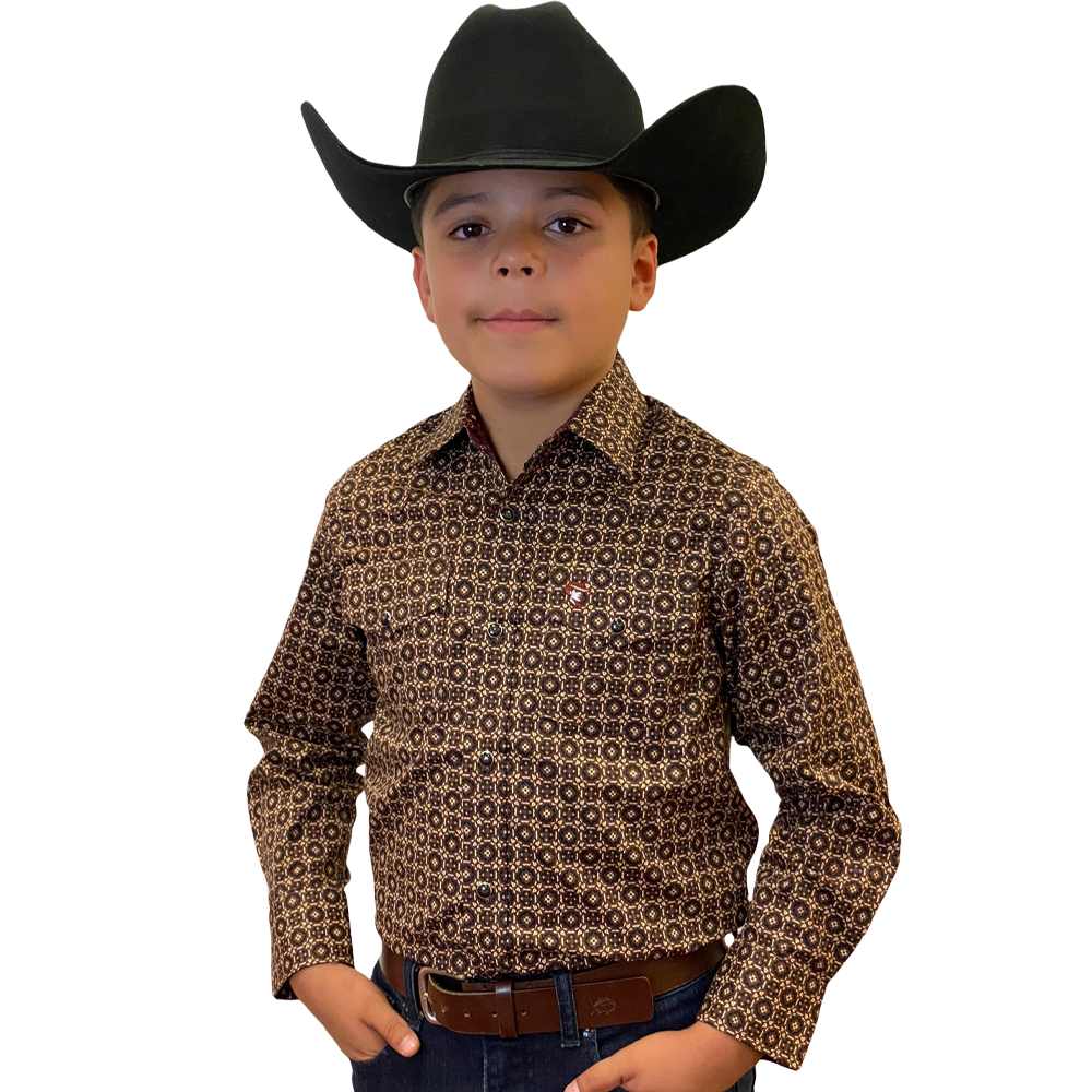 Starr Western Wear Boys Long Sleeve Shirt - SWBPTSLS-374
