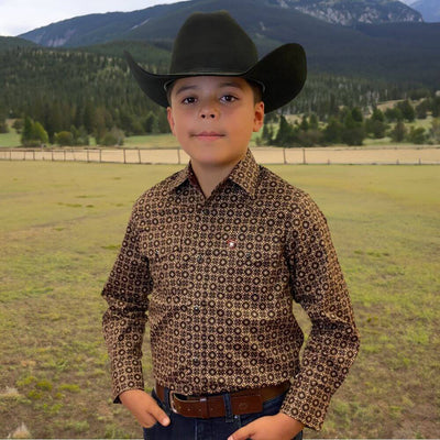 Starr Western Wear Boys Long Sleeve Shirt - SWBPTSLS-374