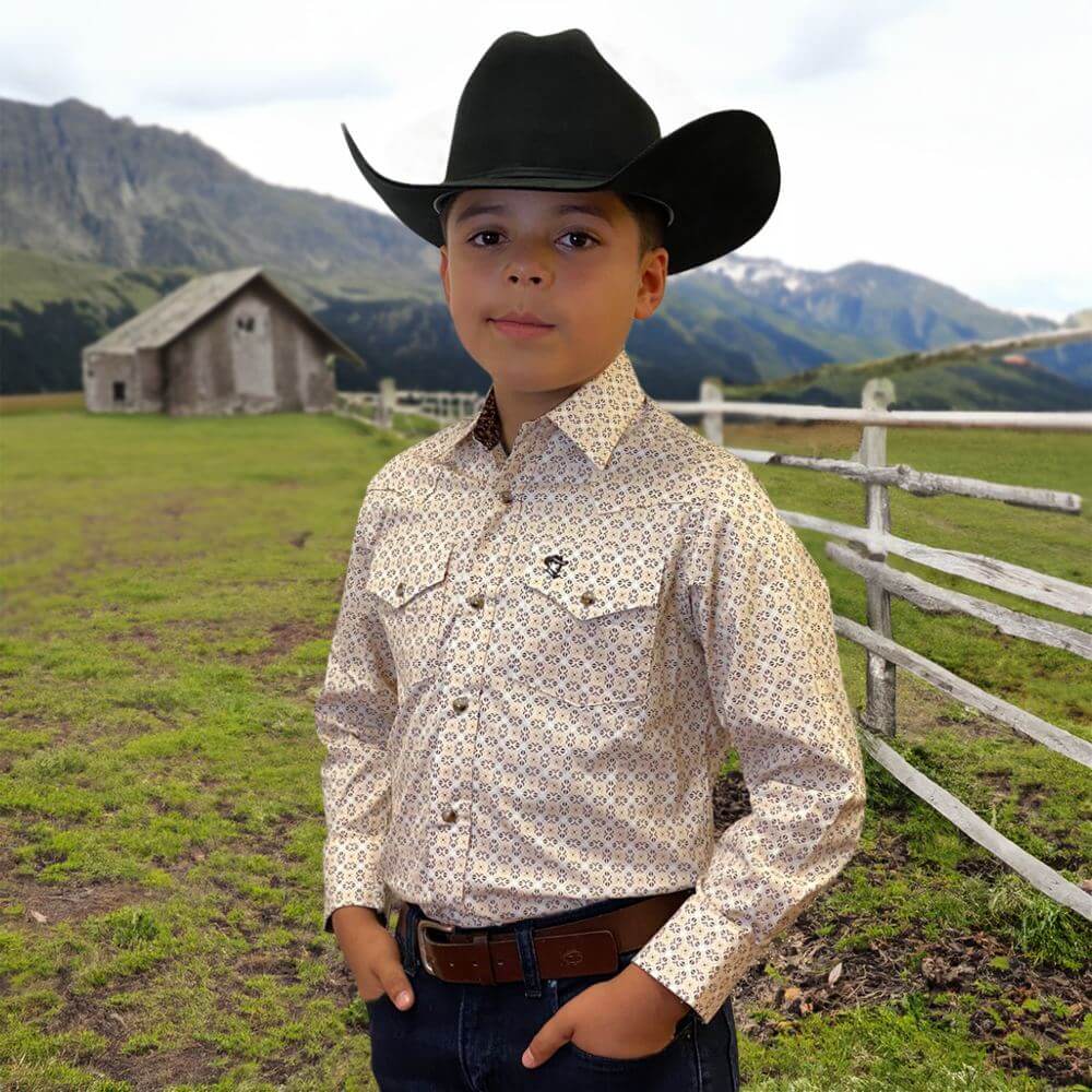 Starr Western Wear Boys Long Sleeve Shirt