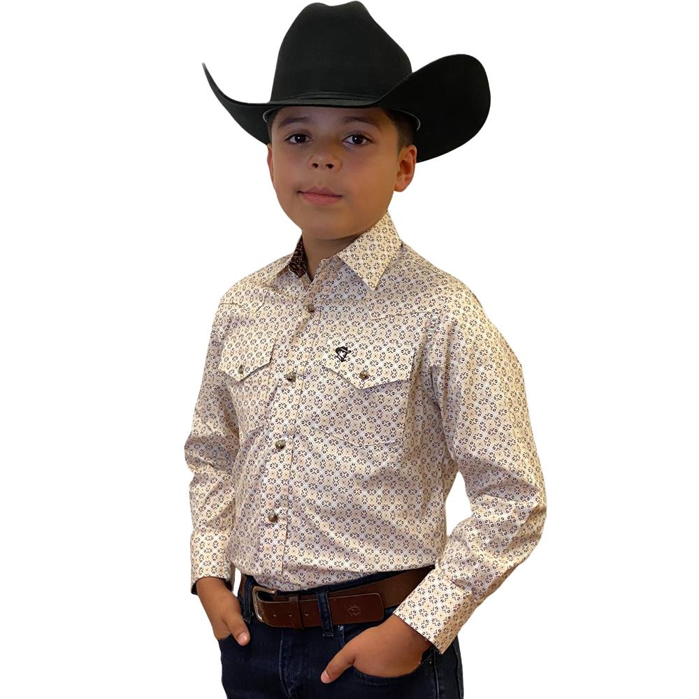Starr Western Wear Boys Long Sleeve Shirt - SWBPTSLS-375