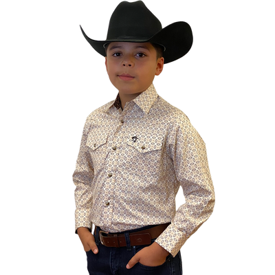 Starr Western Wear Boys Long Sleeve Shirt - SWBPTSLS-375