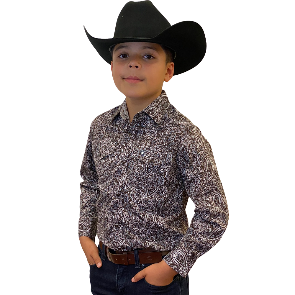 Starr Western Wear Boys Long Sleeve Shirt - SWBPTSLS-376