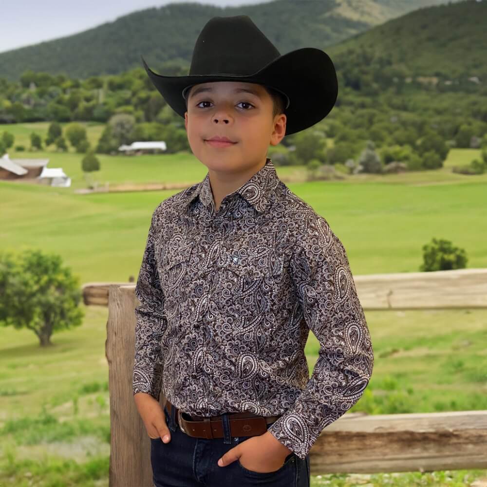 Starr Western Wear Boys Long Sleeve Shirt - SWBPTSLS-376