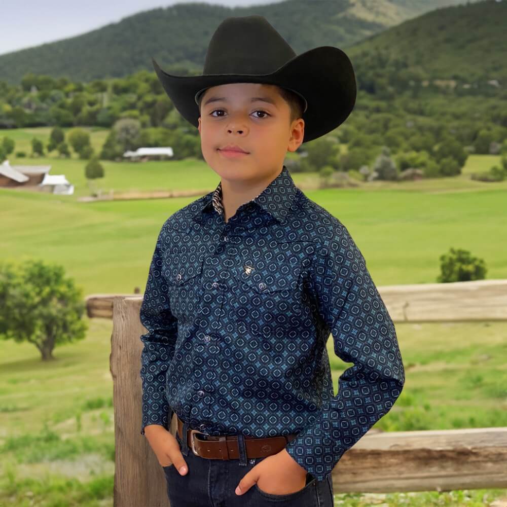 Starr Western Wear Boys Long Sleeve Shirt - SWBPTSLS-379