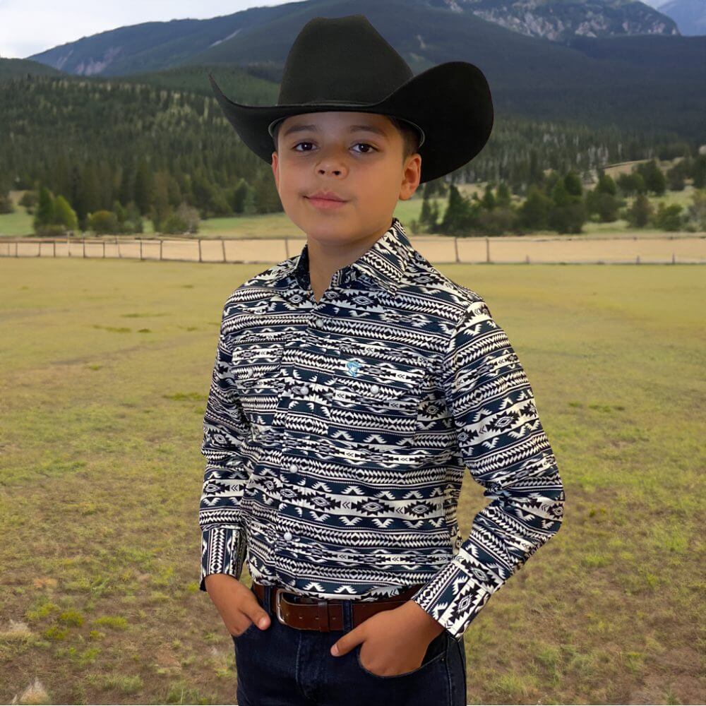 Starr Western Wear Boys Long Sleeve Shirt