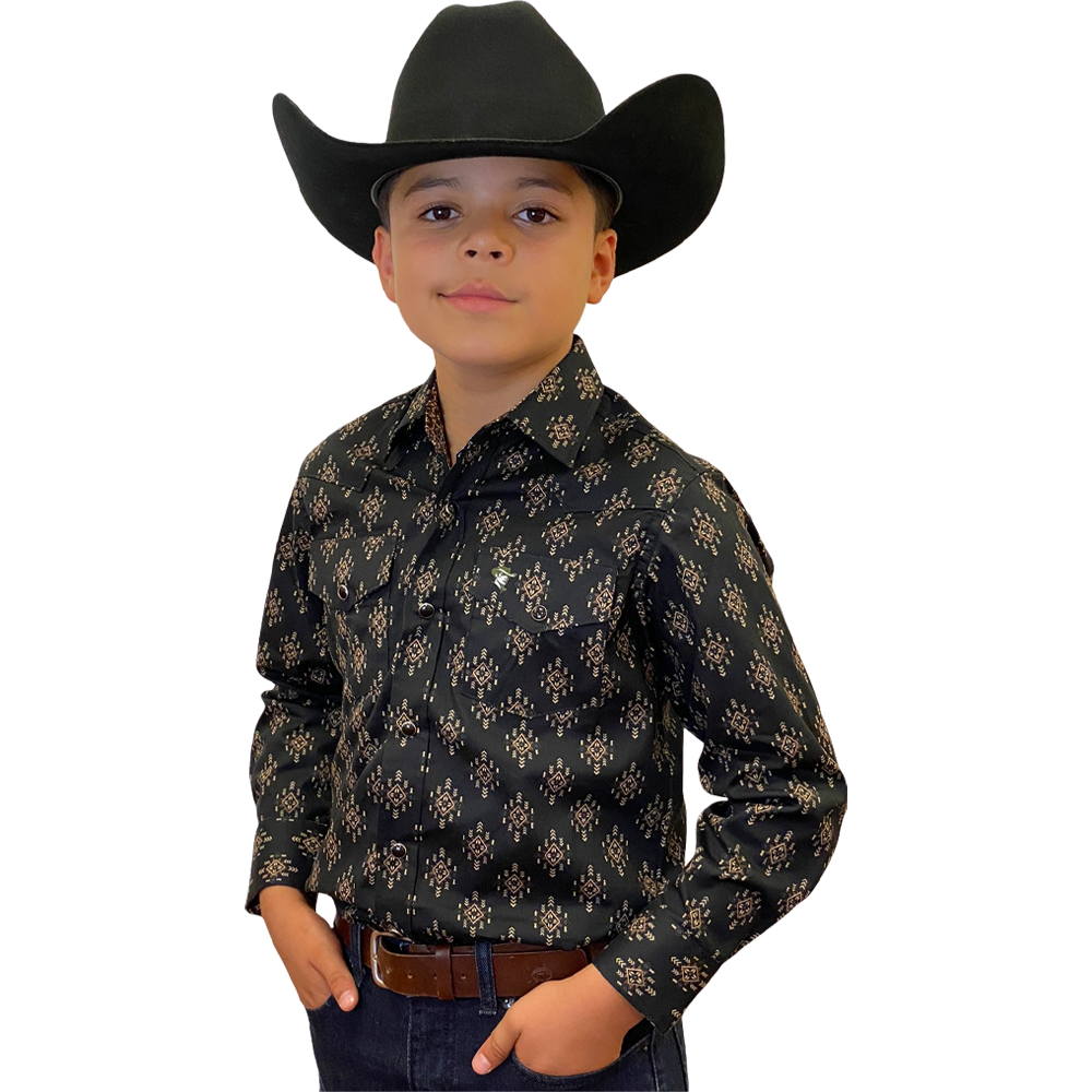 Starr Western Wear Boys Long Sleeve Shirt - SWBPTSLS-381
