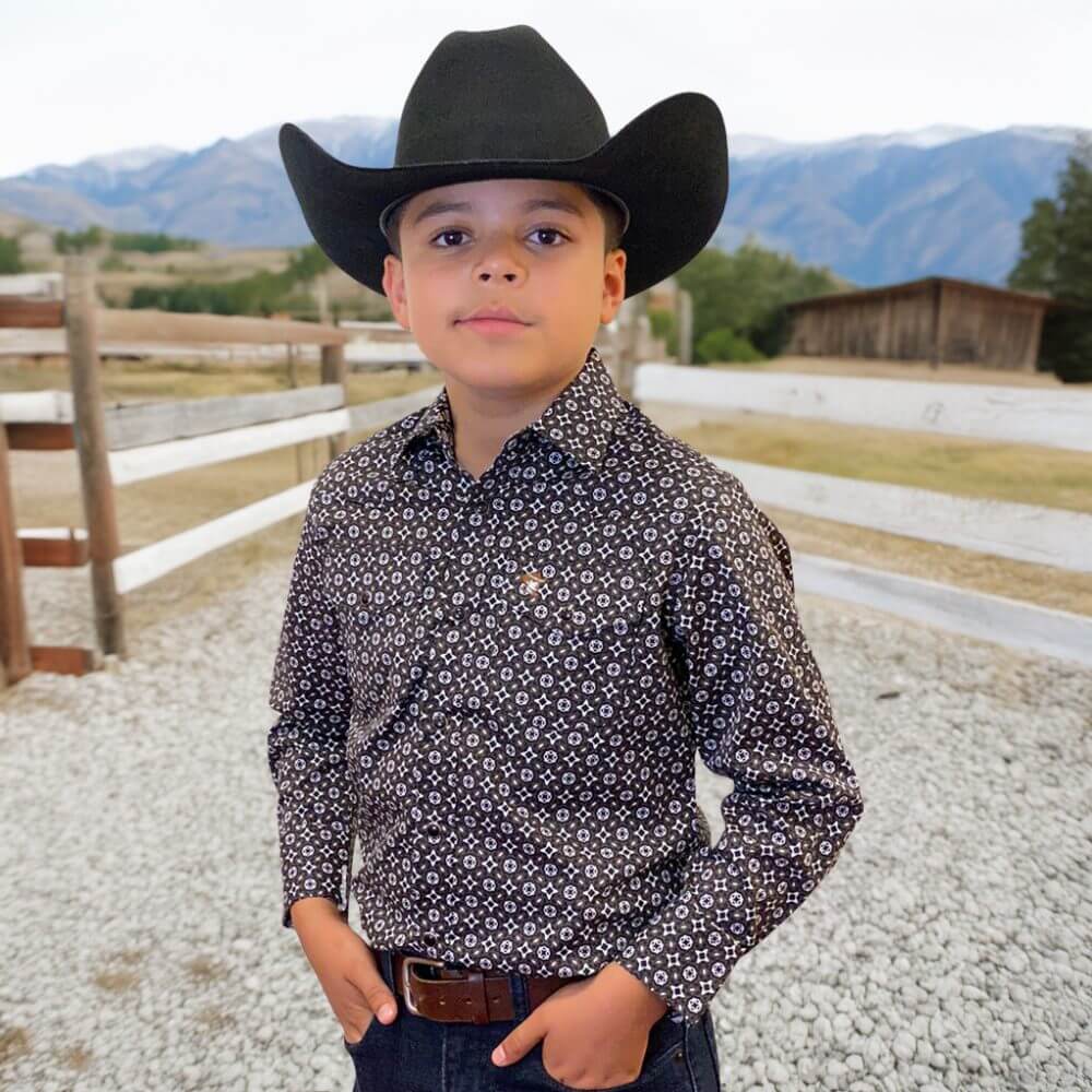 Starr Western Wear Boys Long Sleeve Shirt