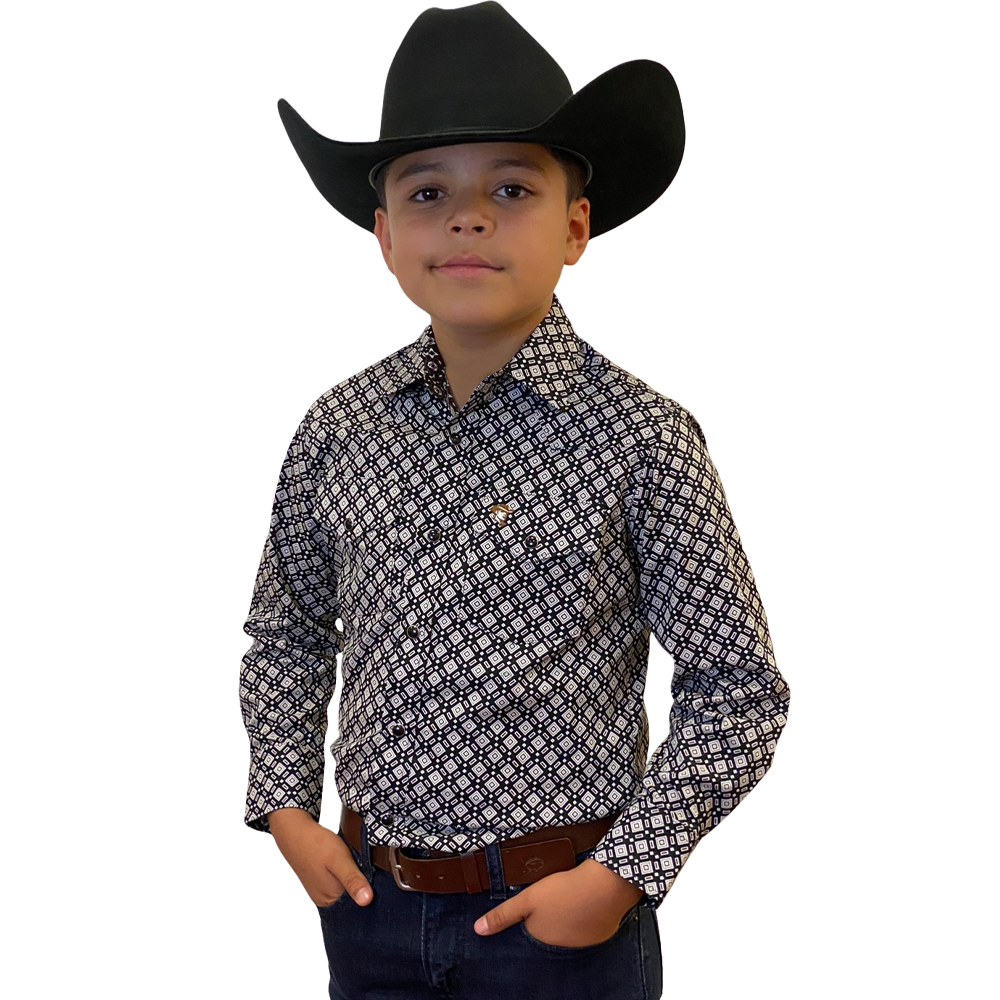 Starr Western Wear Boys Long Sleeve Shirt - SWBPTSLS-383