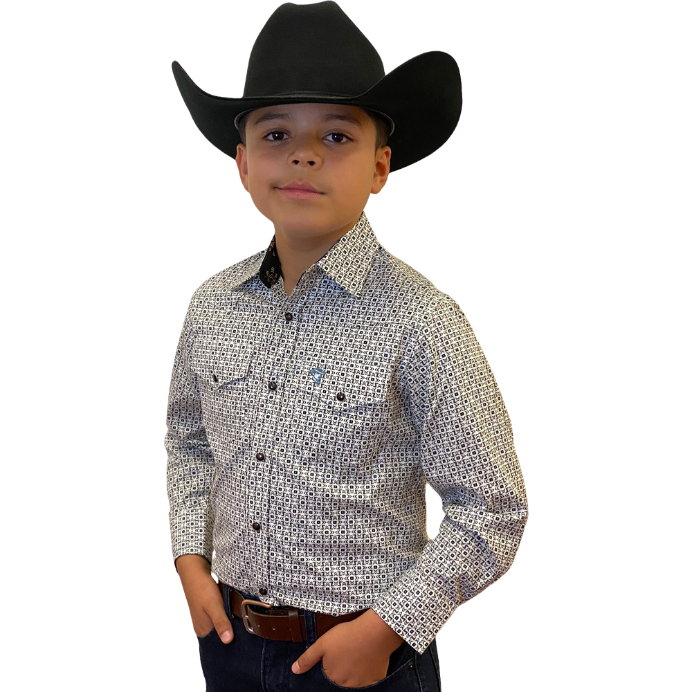 Starr Western Wear Boys Long Sleeve Shirt - SWBPTSLS-384