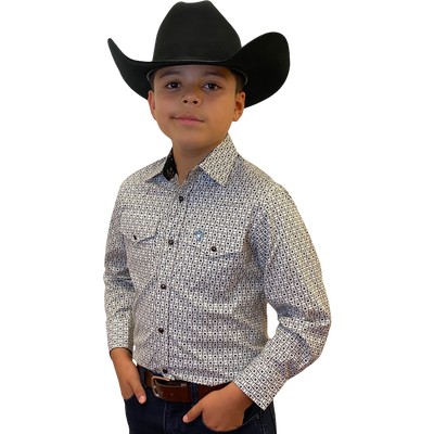 Starr Western Wear Boys Long Sleeve Shirt - SWBPTSLS-384