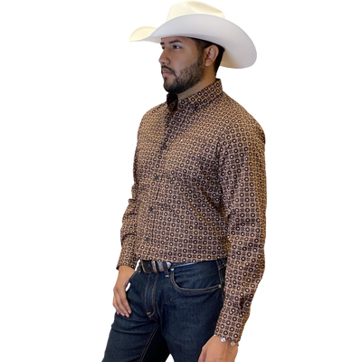 Starr Western Wear Mens Long Sleeve Shirt - SWPTBLS-374
