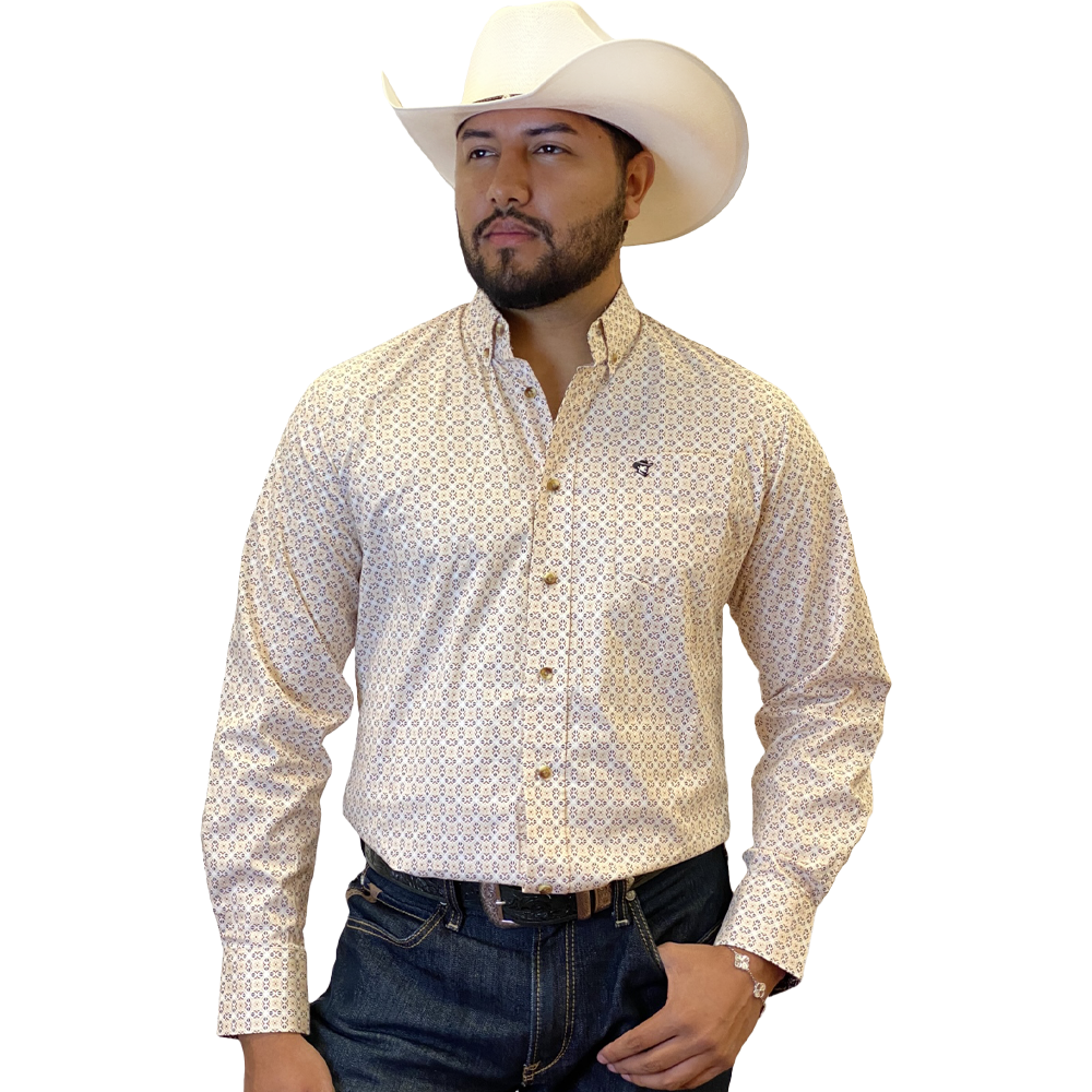 Starr Western Wear Mens Long Sleeve Shirt - SWPTBLS-375
