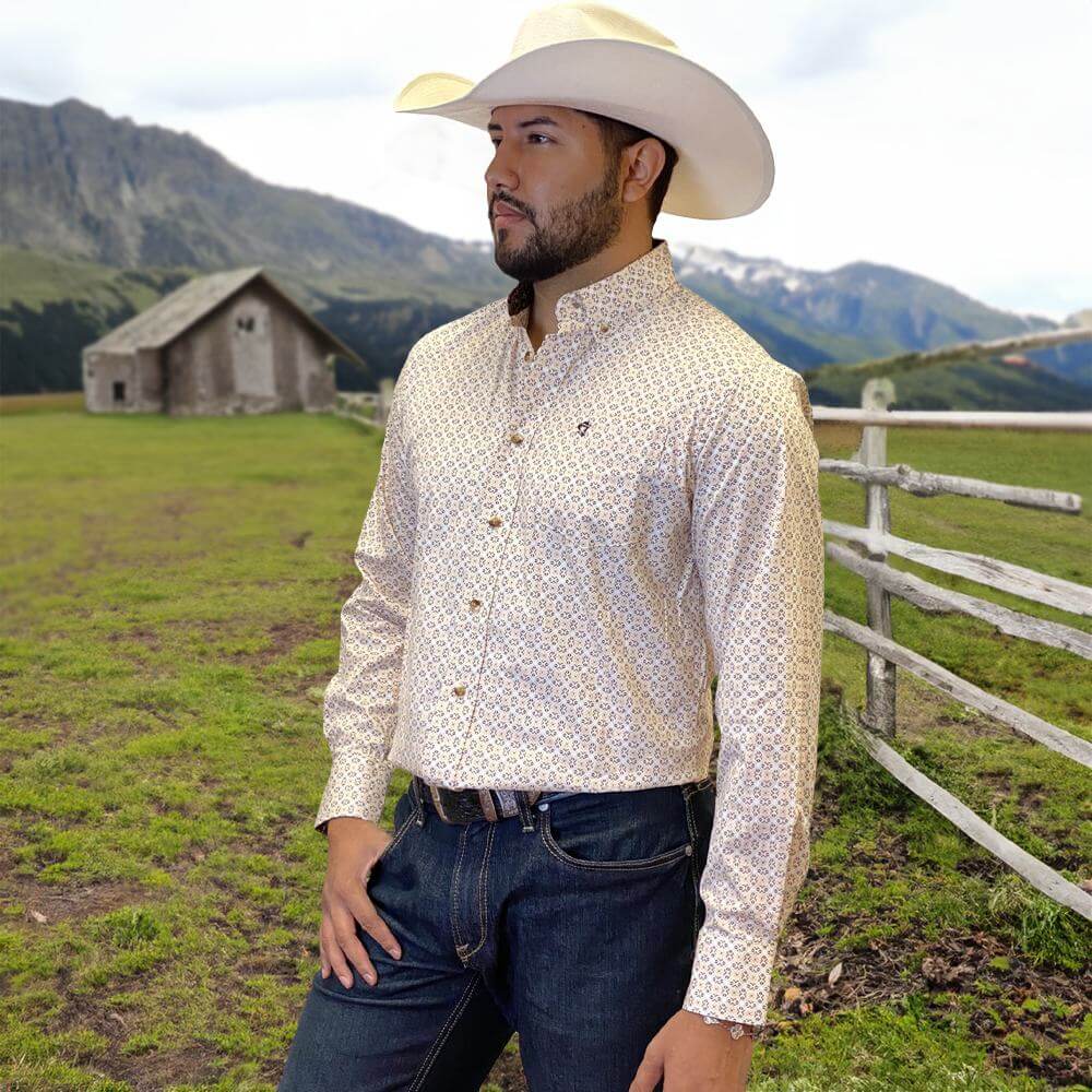 Starr Western Wear Mens Long Sleeve Shirt - SWPTBLS-375