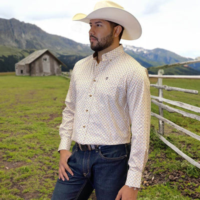 Starr Western Wear Mens Long Sleeve Shirt - SWPTBLS-375