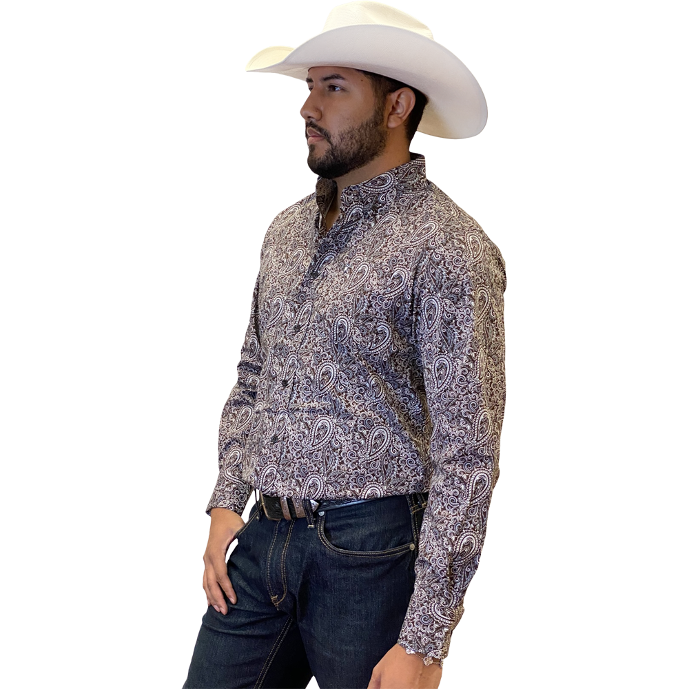 Starr Western Wear Mens Long Sleeve Shirt - SWPTBLS-376