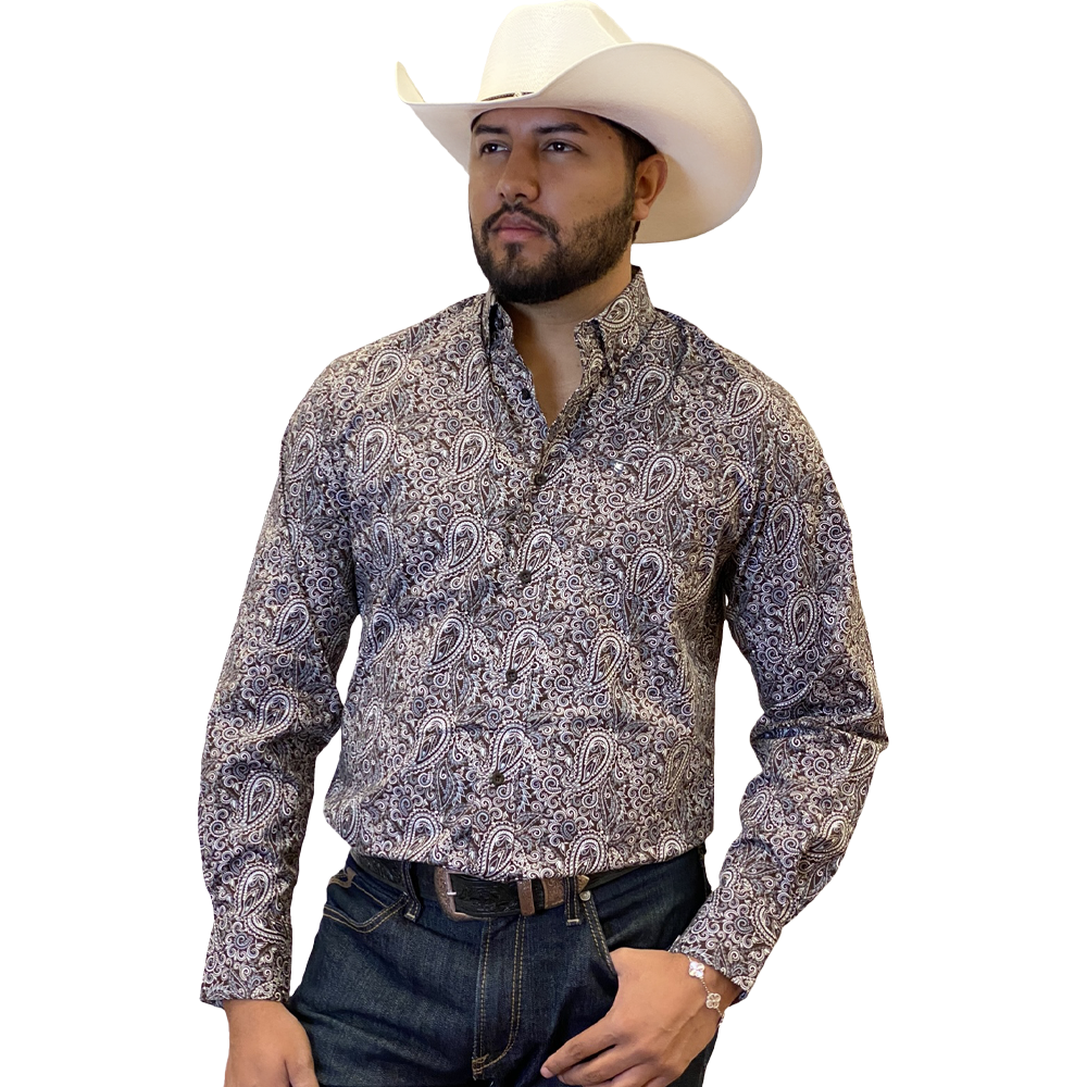 Starr Western Wear Mens Long Sleeve Shirt - SWPTBLS-376