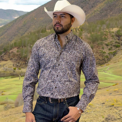 Starr Western Wear Mens Long Sleeve Shirt - SWPTBLS-376