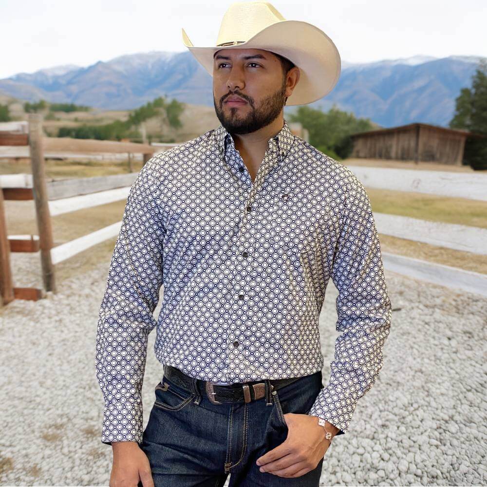 Starr Western Wear Mens Long Sleeve Shirt - SWPTBLS-378
