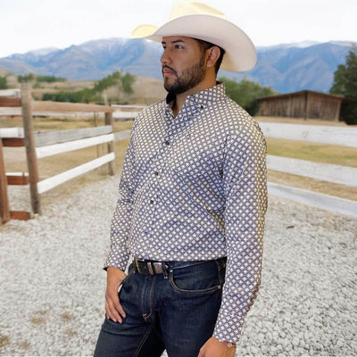 Starr Western Wear Mens Long Sleeve Shirt - SWPTBLS-378